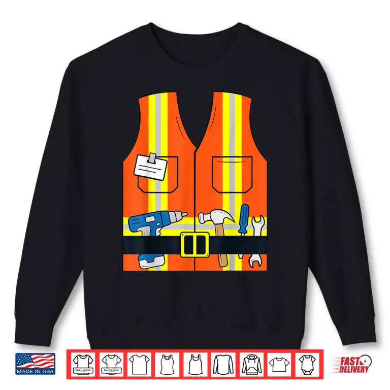 Sweatshirt Construction Worker Costume Vest Construction Shirt