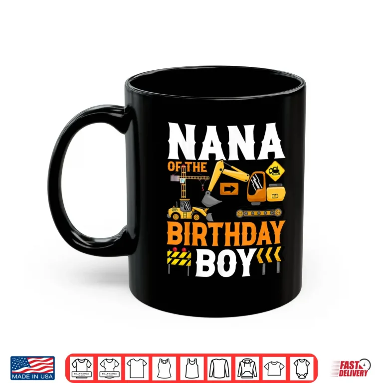 Mug Boy Crew Bday Party Construction Worker Shirt