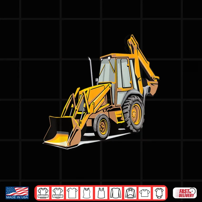 Design Backhoe Loader Construction Worker Shirt