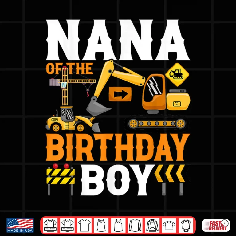 Design Boy Crew Bday Party Construction Worker Shirt