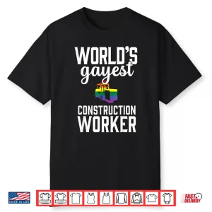 Contractor Pride Rainbow Construction Worker Shirt