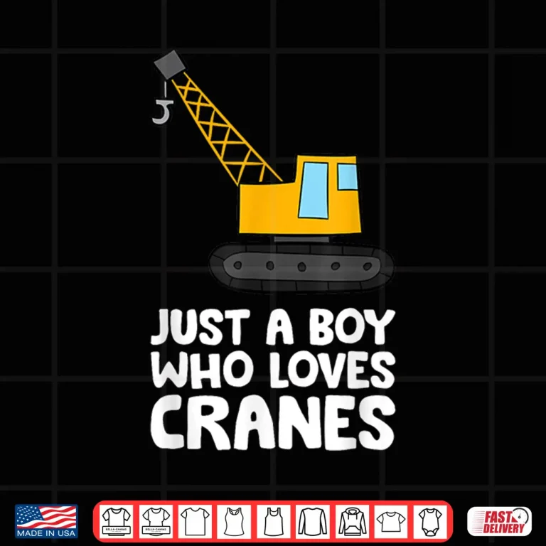 Design Loves Cranes Construction Shirt