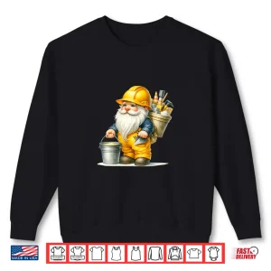 Sweatshirt Road Construction Worker Gnome Graphic Premium Tri Blend Shirt
