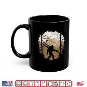 Mug Funny Bigfoot Lineman Power Electrician Sasquatch Lineworker Shirt