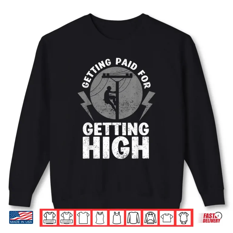 Sweatshirt Funny Electrician Gift Electrical Power Lineman Shirt
