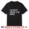 Im Silently Judging Your Wiring Funny Electrician Shirt