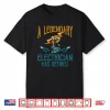 Retired Electrician Shirt Humor Electrician Retirement Gift Shirt