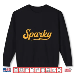 Sweatshirt Sparky Electrician Funny Lineman Parent Retro Vintage Gift Shirt