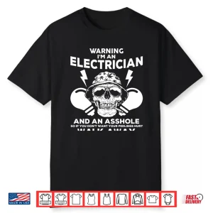 Electrician Hoodie Skull Graphic Tee Electrician Apparel