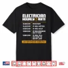 Electrician Hourly Rate Funny Lineman Vintage Gift Shirt