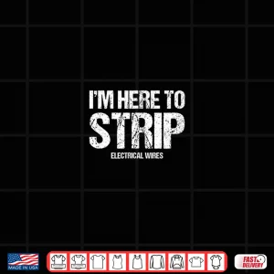 Design Electrician T Shirt Funny Lineman Tradesman Contractor Gift