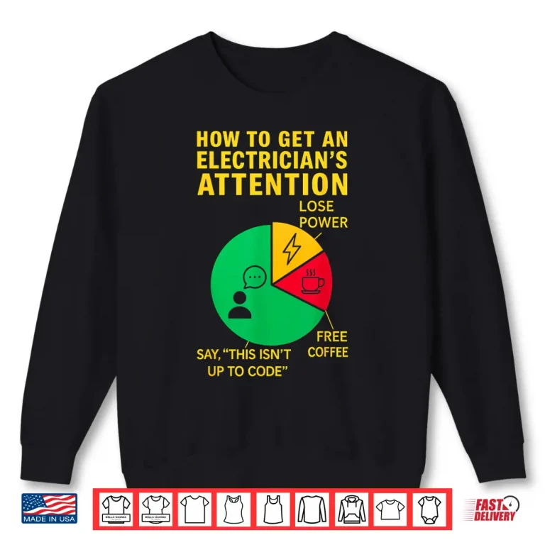 Sweatshirt Funny Electrician Electrical Engineer Infographic Joke Shirt