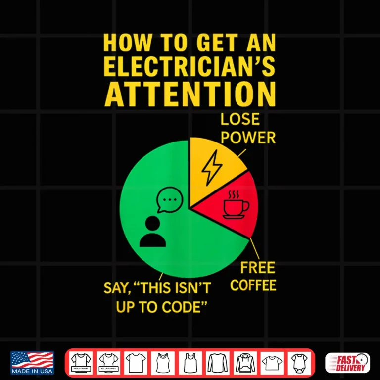 Design Funny Electrician Electrical Engineer Infographic Joke Shirt