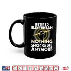 Mug Funny Electrician Retirement Art Wireman Retired Shirt