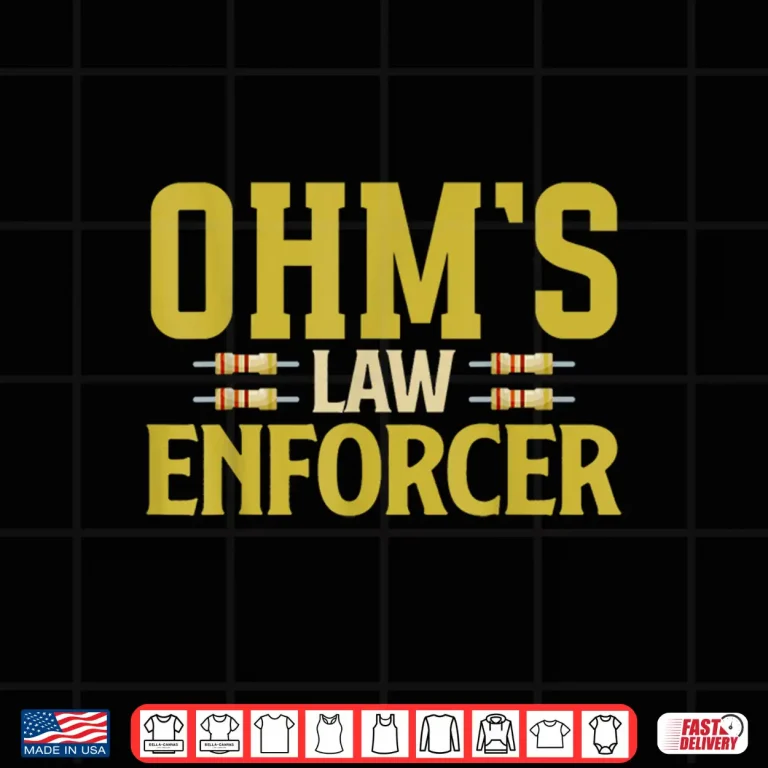 Design Ohms Law Enforcer Electrician Shirt