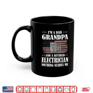 Mug Retired Electrician Funny Retirement Shirt