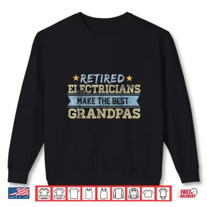 Sweatshirt Retired Electrician T Shirt Retirement Gift Union