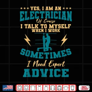 Design Electrician Electricity Lineman Wiring Electrical Engineer Shirt