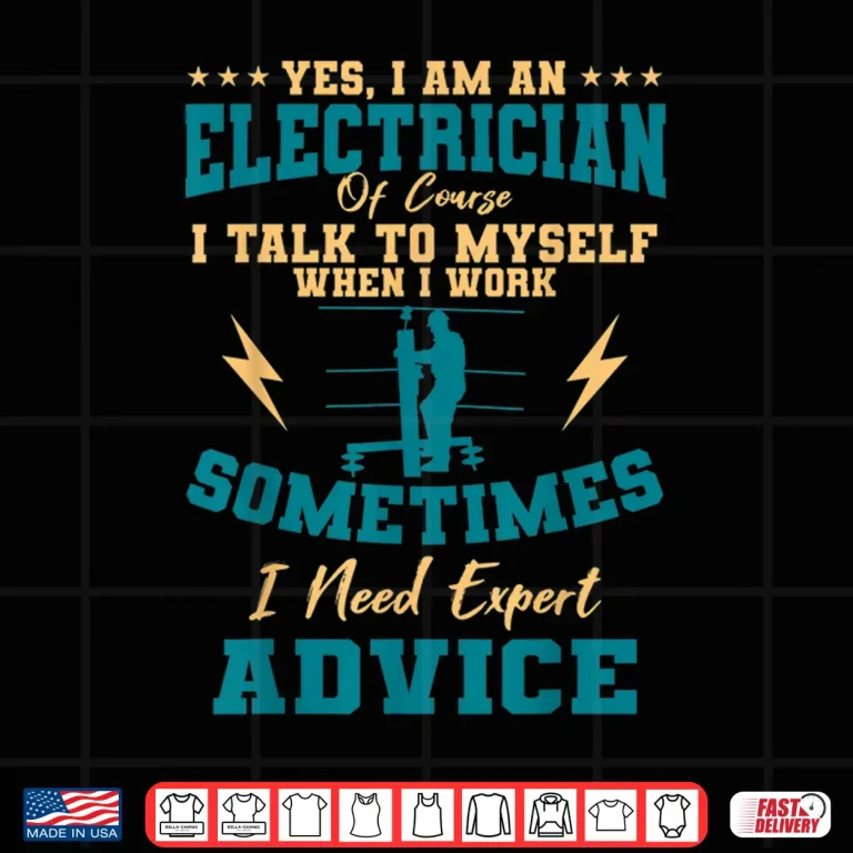 Design Electrician Electricity Lineman Wiring Electrical Engineer Shirt
