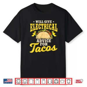 Electrician Taco Cinco De Mayo Mexican Electrical Repairman Shirt