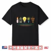 Evolution Of Light Lighting Electricity Funny Electrician Shirt