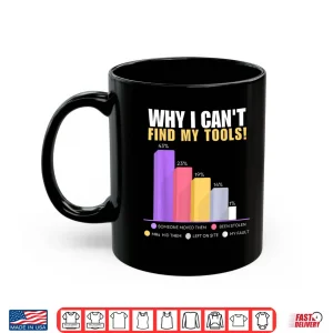 Mug Funny Builder Handyman Gift Why I Cant Find My Tools Shirt