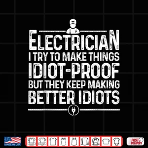 Design Funny Electrician Art Lineman Electronics Engineer Shirt