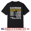Funny Vintage Electrician Apparel Hourly Rate Shirt