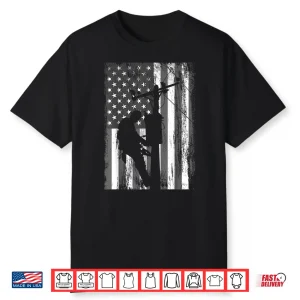 Lineman American Flag Vintage Patriotic Electrician Gift Shirt