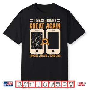 Mobile Phone Repair Shirt Funny Smartphone Electrician Shirt