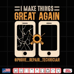 Design Mobile Phone Repair Shirt Funny Smartphone Electrician Shirt