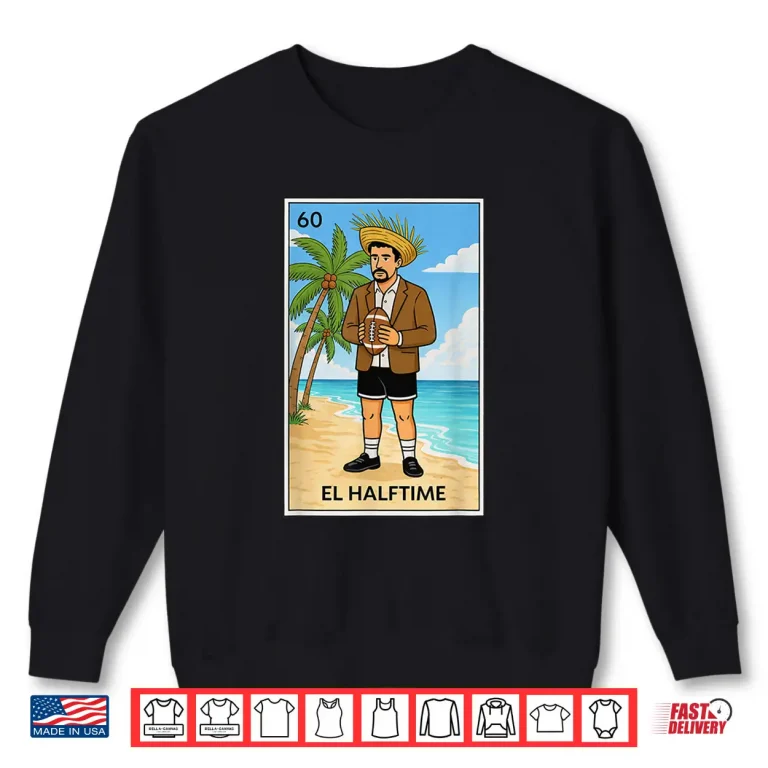 Sweatshirt Halftime Football Beach Graphic Vintage Shirt
