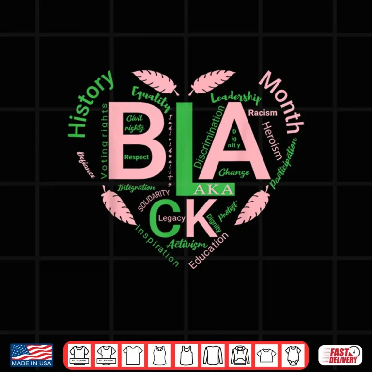 Design Aka Inspired Heart Black History Shirt