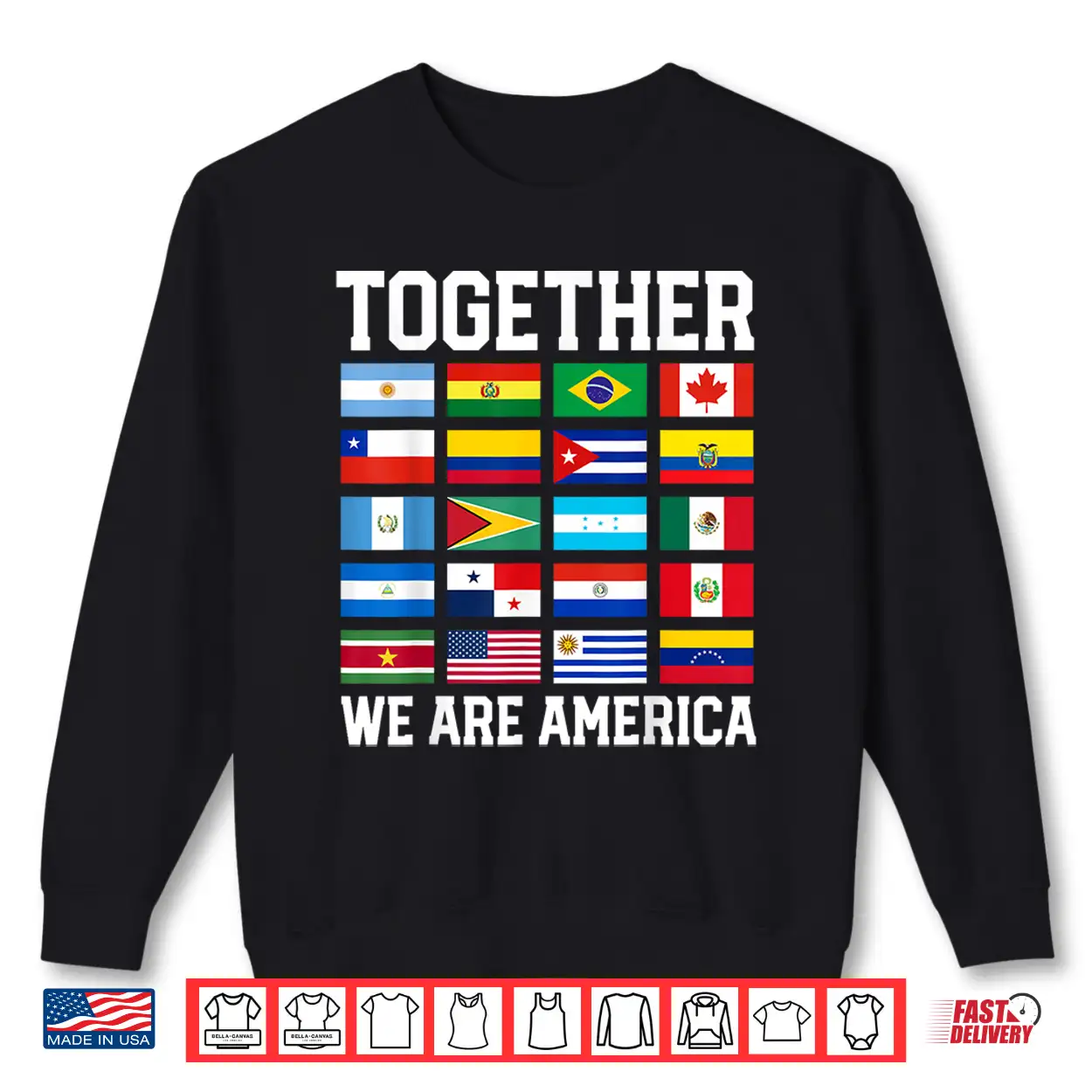 Together We Are America Flags Patriotic Shirt Together We Are America Flags Patriotic Shirt