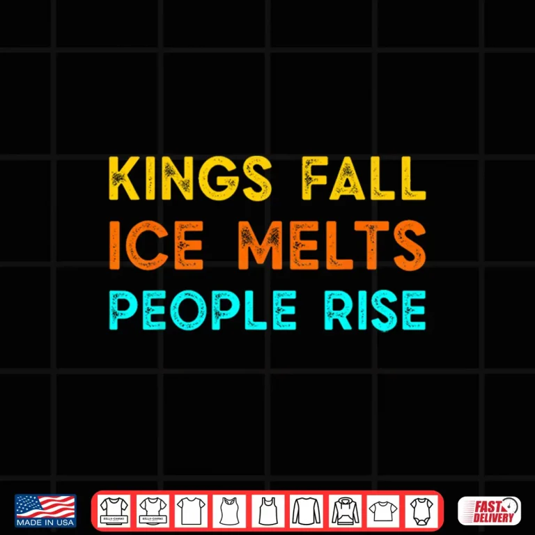 Design Ice Melts People Rise Vintage Retro Protest Shirt