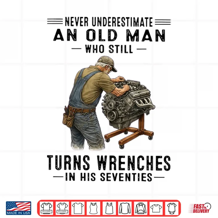 Design Still Turns Wrenches Mechanic Vintage Shirt