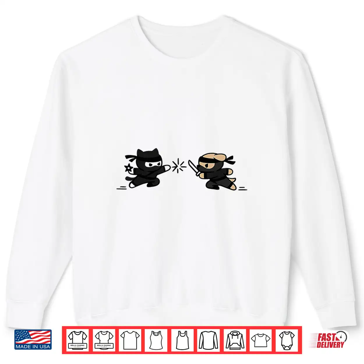 Cute Ninja Cat Vs Dog Kawaii Ninja Pets Shirt Cute Ninja Cat Vs Dog Kawaii Ninja Pets Shirt