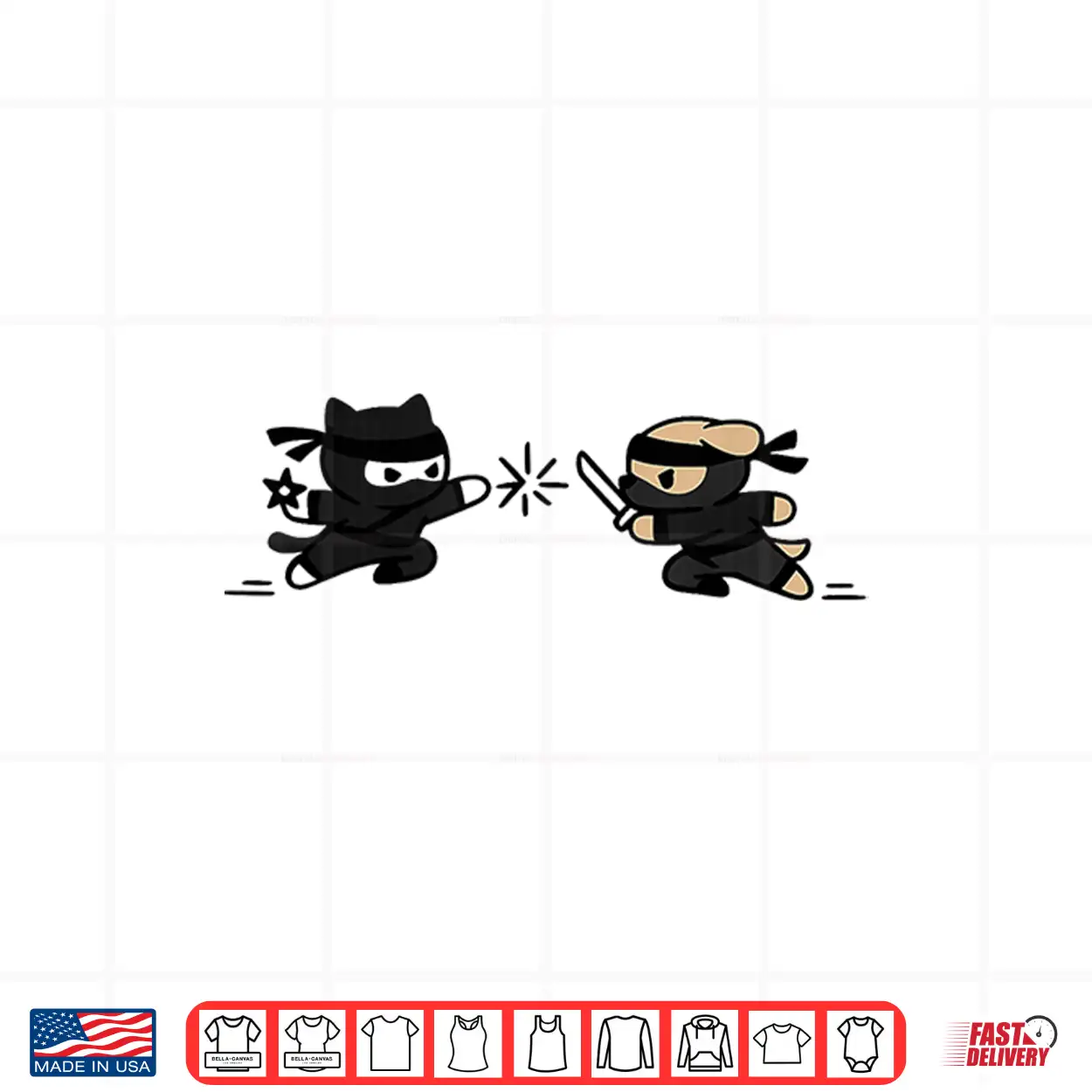 Cute Ninja Cat Vs Dog Kawaii Ninja Pets Shirt Cute Ninja Cat Vs Dog Kawaii Ninja Pets Shirt