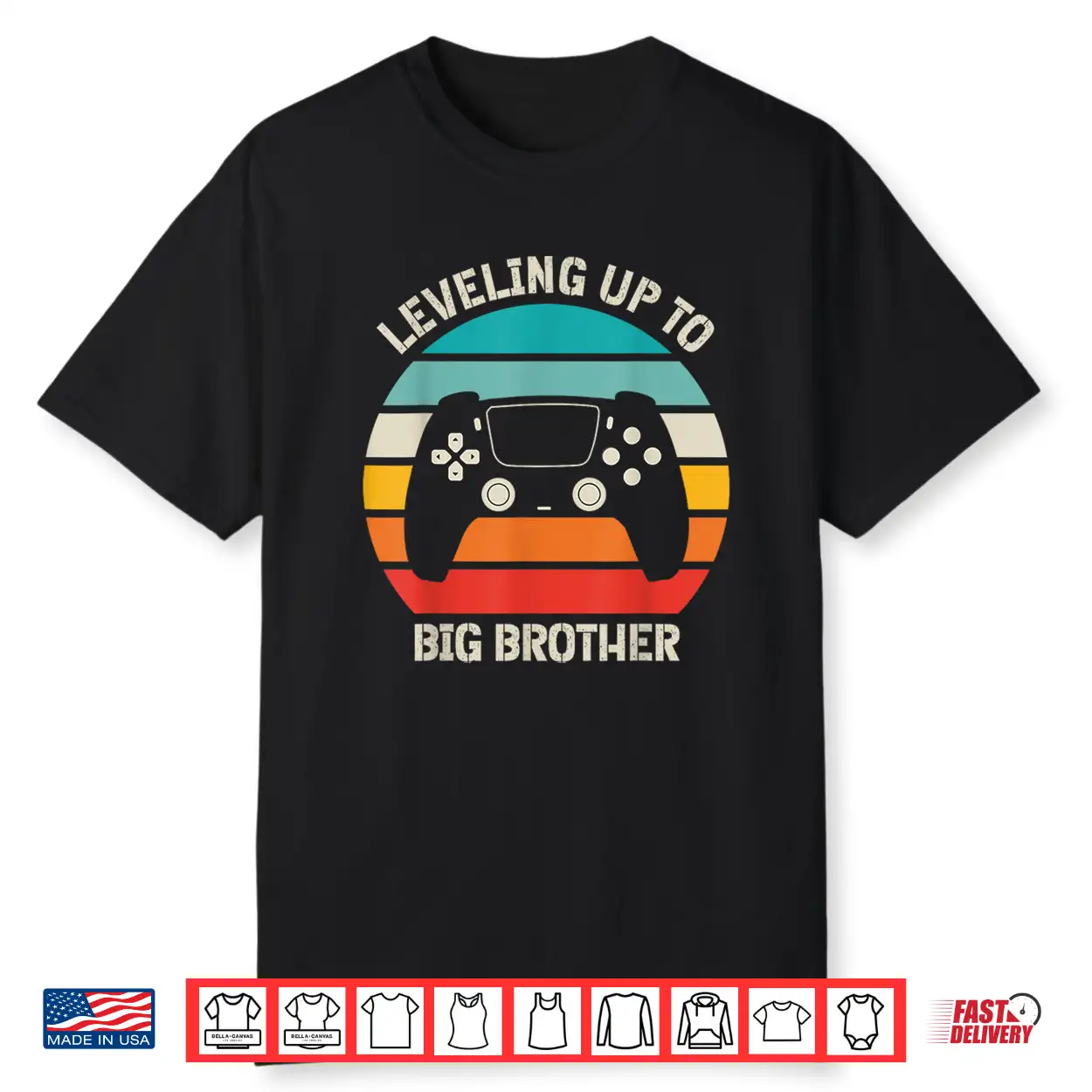 Leveling Up To Big Sibling Gamer Pregnancy Announcement Shirt Leveling Up To Big Sibling Gamer Pregnancy Announcement Shirt