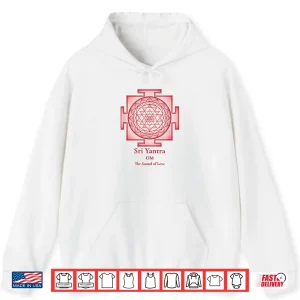 Hoodie Sri Yantra Om Mandala Sacred Geometry Spiritual Shirt
