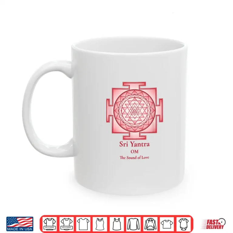Mug Sri Yantra Om Mandala Sacred Geometry Spiritual Shirt