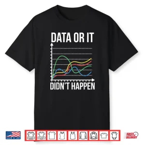 Data Or It Didnt Happen Behavior Analysis Data Scientist Shirt