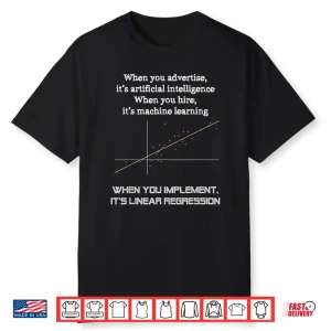 When You Implement Its Linear Regression Machine Learning Shirt