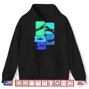 Hoodie Airplane Pilot Shirt