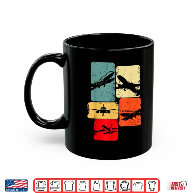 Airplane Pilot Men Kids Boys Shirt 2 Mug Airplane Pilot Men Kids Boys Shirt