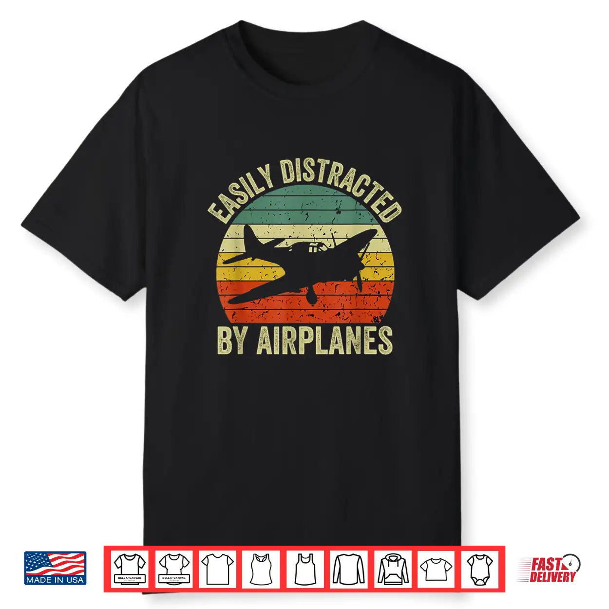 Easily Distracted By Airplanes Lover Pilot Funny Aviation Shirt Easily Distracted By Airplanes Lover Pilot Funny Aviation Shirt