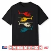 Helicopter Pilot Aviation Retro Vintage Shirt