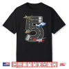 Little Pilot 5Th Birthday Party 5 Five Year Old Airplane Shirt