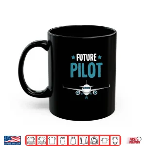 Mug Future Pilot Airplane Plane Boys Kids Shirt