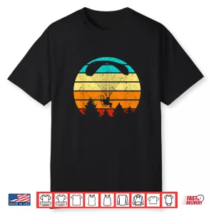 Retro Paramotor Pilot Sunset Vintage Paramotor Shirt